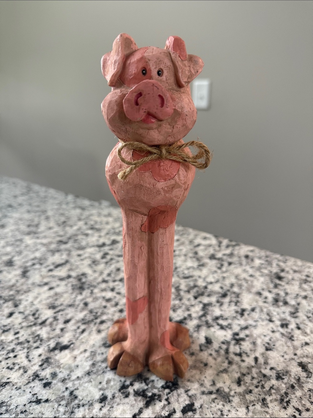 Rustic Pig Figurine